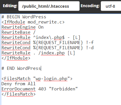 WPLogin htaccess